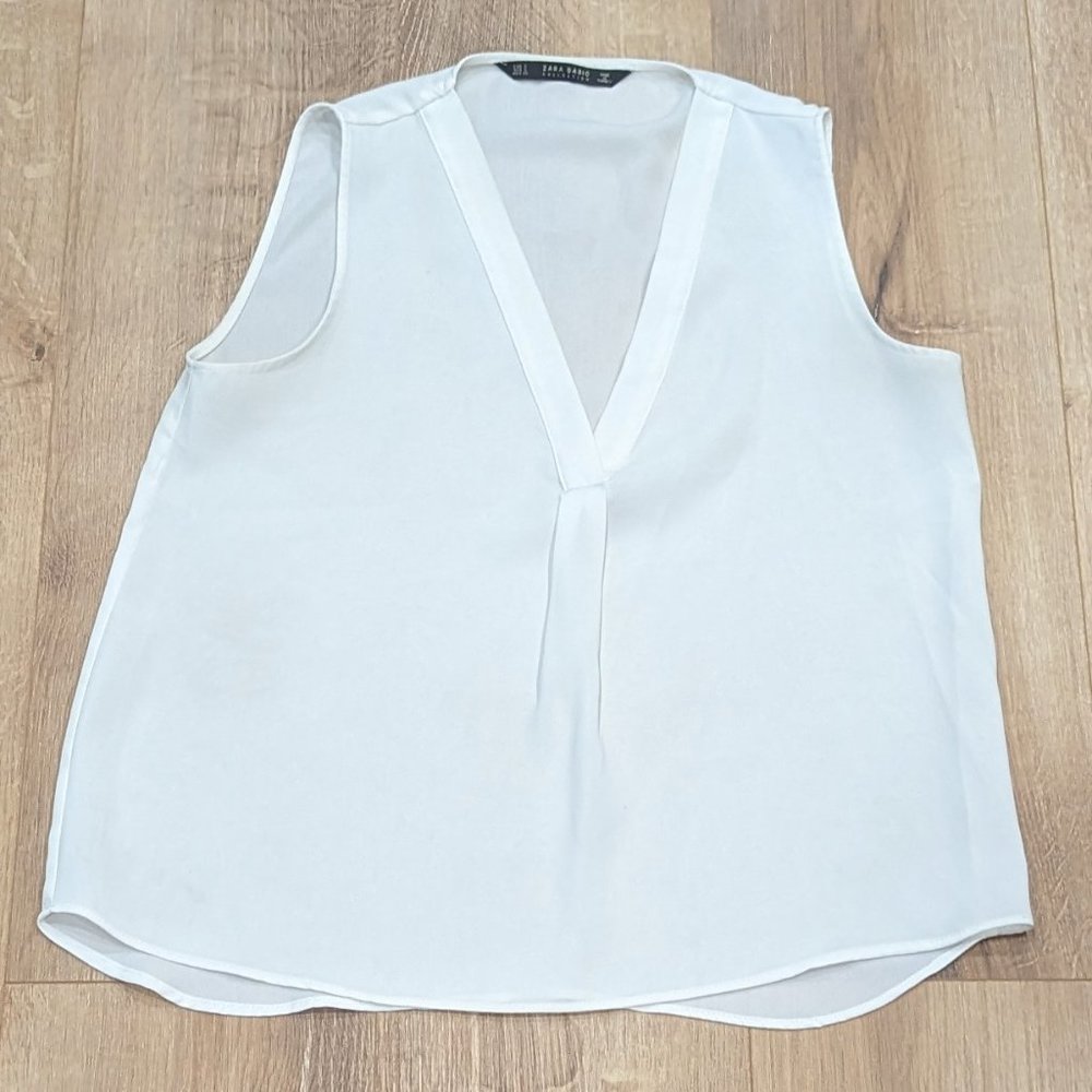 Zara white top size S
